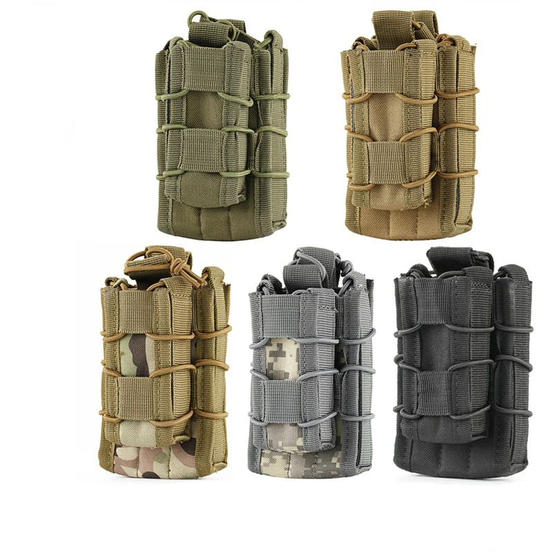 MOLLE, для страйкболла подсумок Тактический двойной винтовка подсумок под магазин картридж клип Pouche Охота сумка