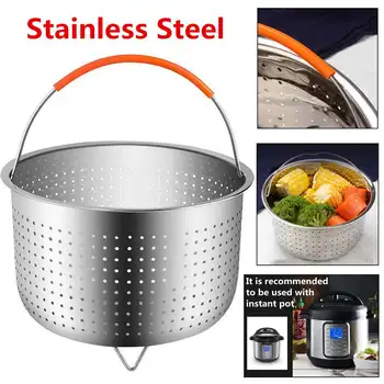 

Stainless Steel Steamer Rice Cooker Fruits Steamer With Silicone Handle Kitchen Colander Steamer Instant Pot Steam Basket