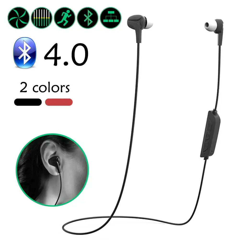 Neckband Bluetooth Earphones Sport Running Wireless Stereo With MIC