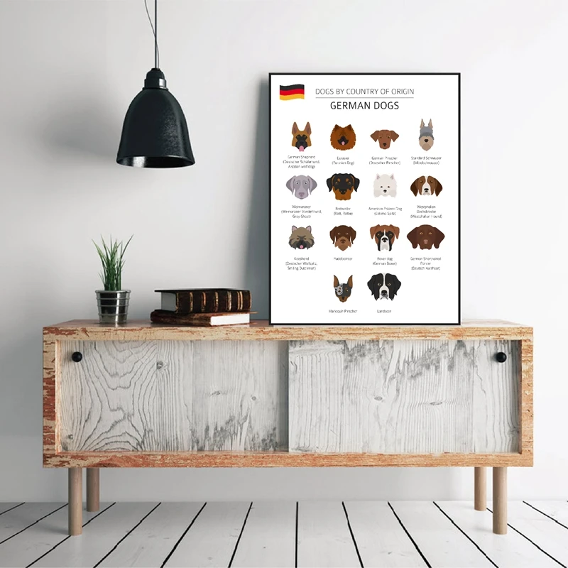 German Dog Breeds Prints Home Decor