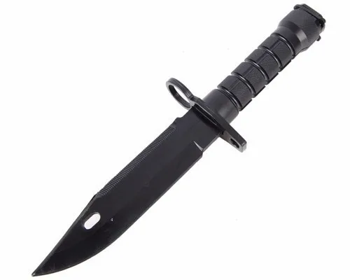 Военная игра страйкбол тактическая игрушка пластиковый M9 нож Открытый Охота обучение кемпинг выживания косплей нож черный