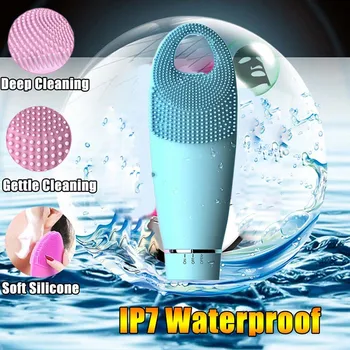 

219 Hot Electric Waterproof Silicon Face Cleansing Beauty Tool Sonic Facial Washing Brush Hot Mdf