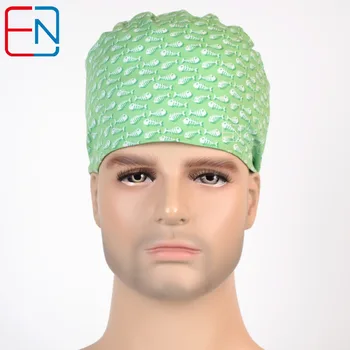 

Hennar Surgical Caps For Men Women Hospital Scrub Cap Nurse Uniform Adjustable Fishbone Pattern Doctor Beauty Medical Cap Unisex