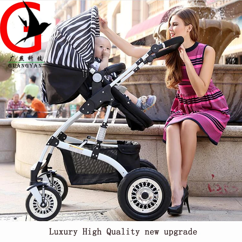 strollers baby carriage High Landscape Pram Folding baby Carriage for