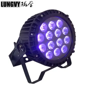 

Free Shipping 14X18W 6in1 RGBWAP Effect Disco LED Par Uplighting Led Par Can Led Par Light DMX512