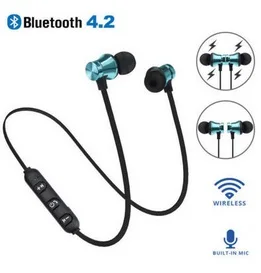 

10pcs/lot Sweatproof XT11 Magnetic Bluetooth Earphone Bass Stereo Headset Sport Running In-ear with Mic Earpiece