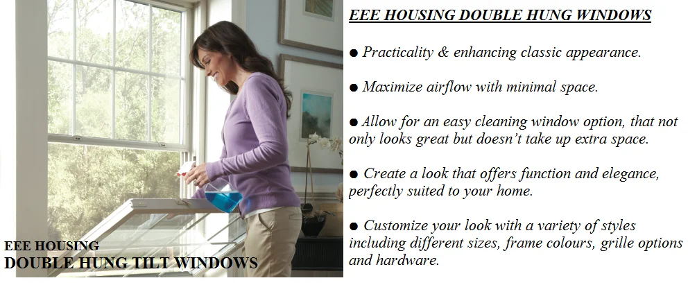 EEE HOUSING Double-hung-windows