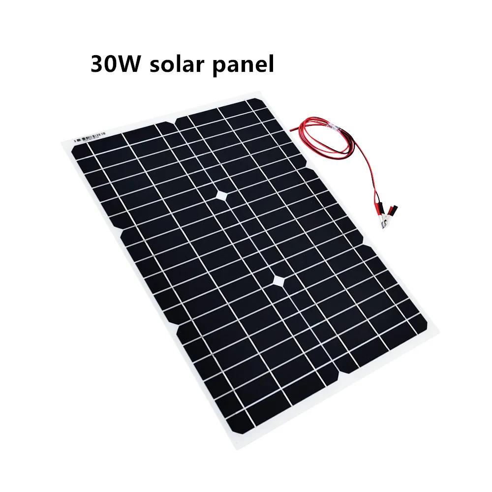 30w 20w 18v flexible solar panel panels solar cells cell module dc for car yacht led light rv 12v battery boat outdoor charger