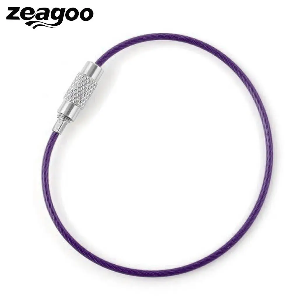 

Screw Steel Lock Cable Key Ring EDC Luggage Wire Tag Chain Wire Loop