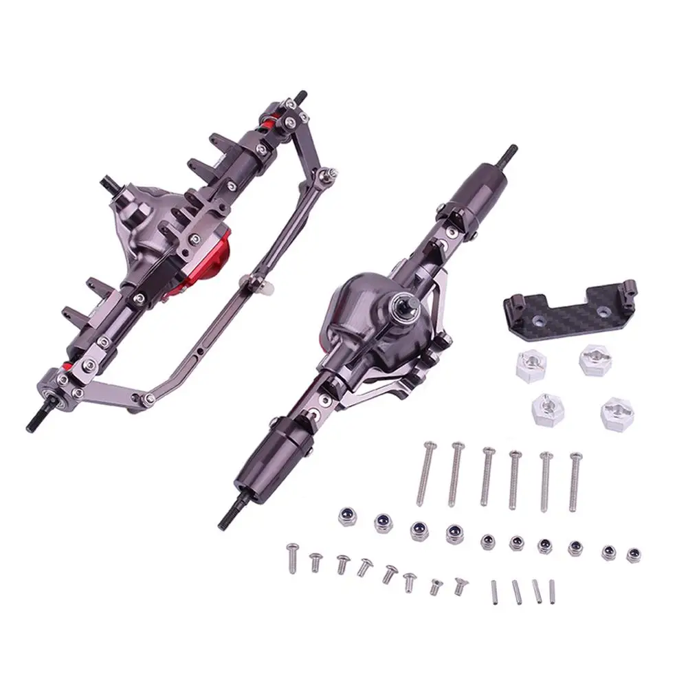 LeadingStar 1/10 RC автомобиль CNC алюминиевый передний + задний рок мост машина для 1:10
