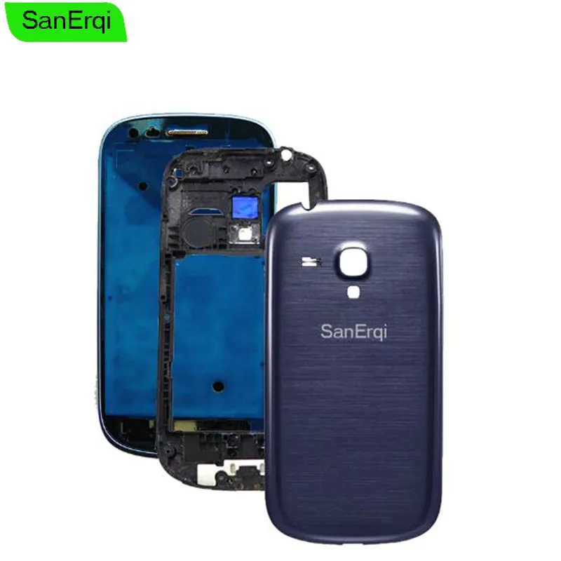Корпус для Samsung Galaxy S3 mini GT-i8190 i8190 передняя рамка + средняя Крышка батарейного