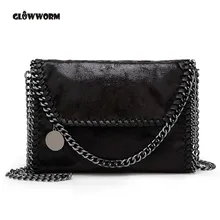 2017 New Women Message Bag Pu Fashion Portable 2 Chains Bag Woven Shoulder bag bolsa feminina carteras mujer stella handbags