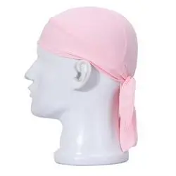 1 шт. наружная спортивная повязка на голову Skullies Beanies вентилируемая Пиратская шапка бандана бабушка шапочка лента на голову капюшон платок - Цвет: pink
