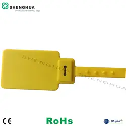 10 шт./упак. желтый гибкие кабельные ремешки 860-960 МГц UHF RFID наклейки с индивидуальными принтами пластиковый маркер Кабельные стяжки с бирками