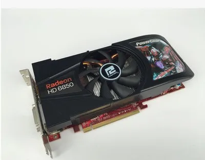  Used original for  PowerColor HD6850 1G D5 256BIT desktop game graphics card free shipping 