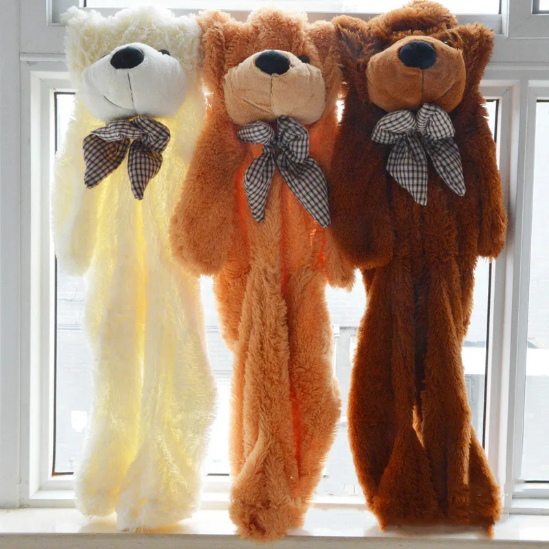 

10PCS/140CM bearskin Giant Unstuffed Empty Teddy Bear Bearskin Coat Soft Big Skin Shell Semi-finished Plush Toys Soft Kid Doll