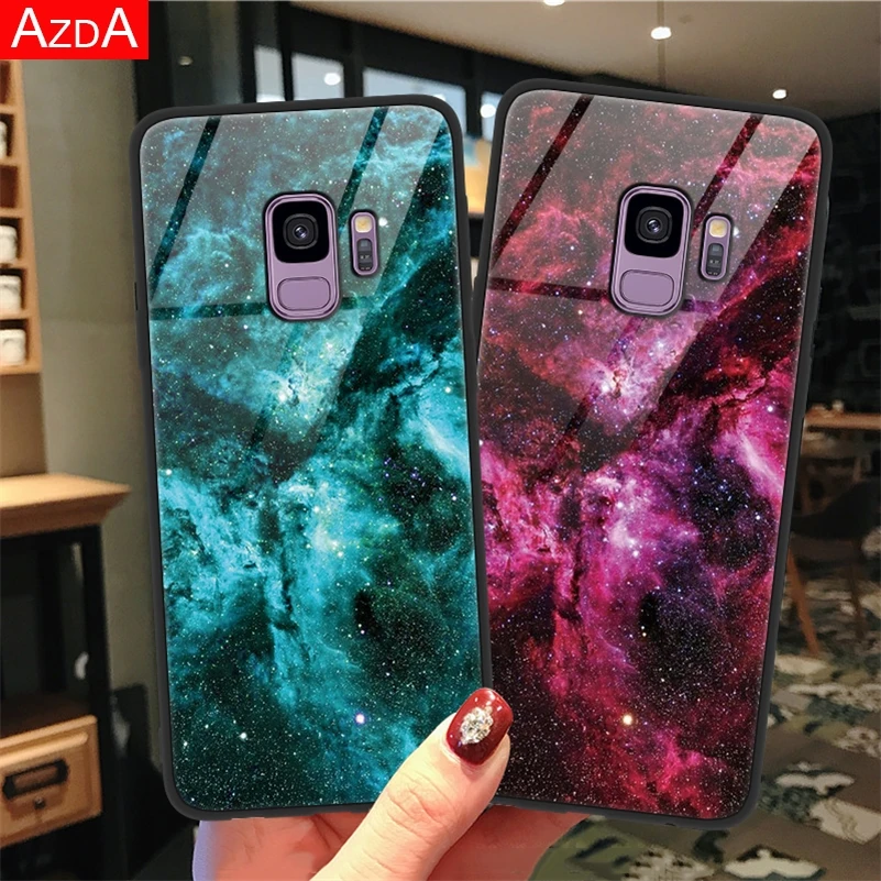 Чехол из закаленного стекла для Samsung Galaxy A30 A40 A50 A70 M10 M20 J4 J6 J5 J7 2017 S8 S9 S10 Plus A6 A7 A8 A9