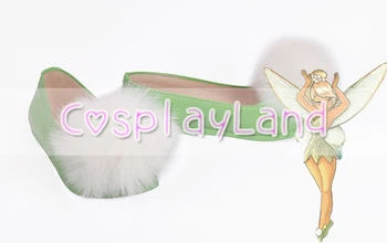 

Tinker Bell Green Princess Cosplay Shoes Boots Cosplay Costume Accessories For Women Shoes Custom Made Halloween Party Shoes