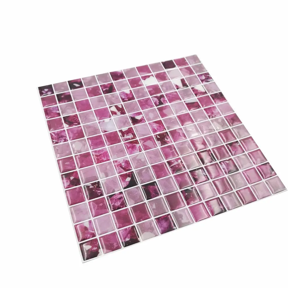 Cocotik кожура и палка плитка Фиолетовый 3D кухня щитка 10 &quotx 10&quot упаковка из