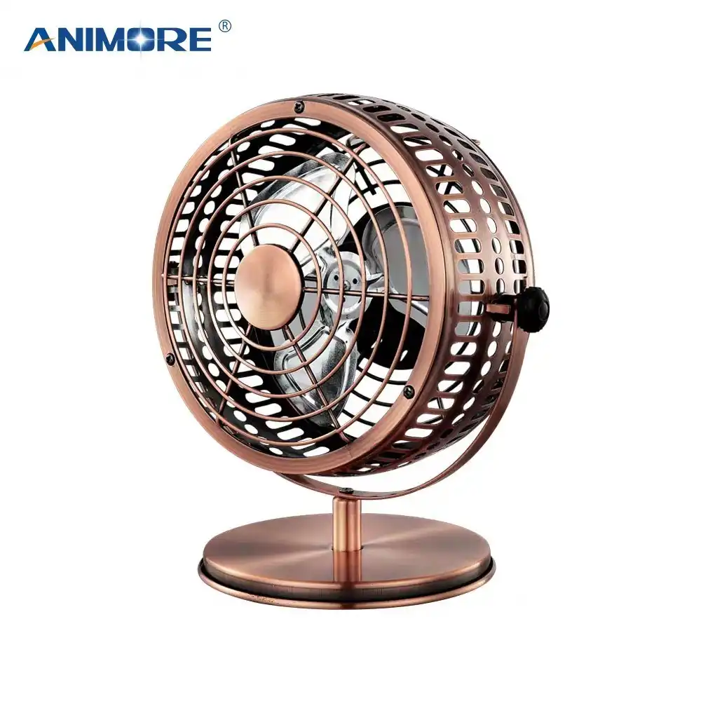 Animore Usb Mini Retro Fan Cooler Cooling Mini Desk Fan Portable