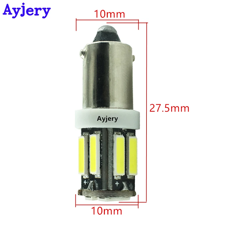 AYJERY автостайлинг! Светодиодные лампы 100X 24 В T11 BA9S 7014 10 SMD индикатор боковой карты
