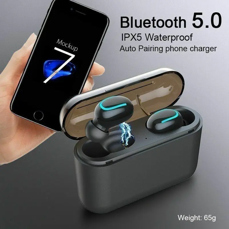 

New HBQ-Q32 Auto-pairing Bluetooth 5.0 Earphones TWS Wireless Headphones Handsfree Headphone Sports Earbuds Gaming Headset