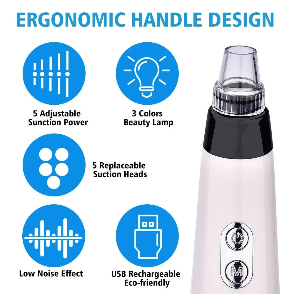 Blackhead Tool Dropshipping Face Deep cleaner Pore Acne Pimple Removal Vacuum Suction Facial Diamond Beauty Skin 3