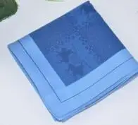 Blue 5 шт./упак. 48 см роскошный изысканный высокого Качественный хлопок Для мужчин платок детское полотенце для бизнес-поездок ужин Рождественский подарок на свадьбу - Цвет: Blue