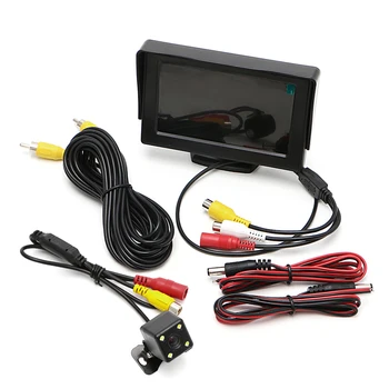 

2 In1 Car Parking 4.3" TFT LCD Color Display Monitor+Waterproof Rearview Camera Drop shipping