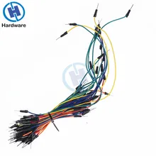 65Pcs Solderless Гибкая макетная плата мужчин и женщин соединительный кабель Провода для Arduino PCB электрические провода