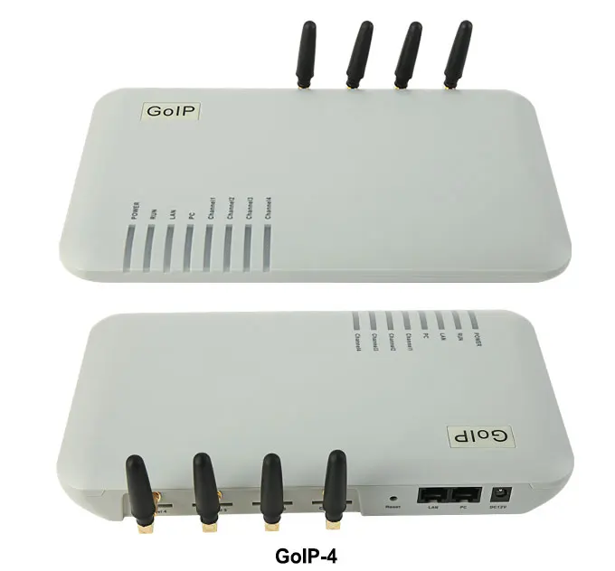 GoIP 4 порта gsm voip шлюз/Voip sip шлюз/GoIP4 ip шлюз поддержка SIP/H.323/IMEI Сменные|voip ip|sip iphonevoip |