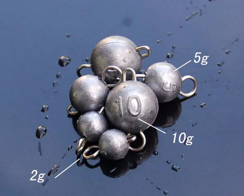 Plombs Olive Trou Passant - Lot De 10 Pour Pêche Surfcasting Et Rivière