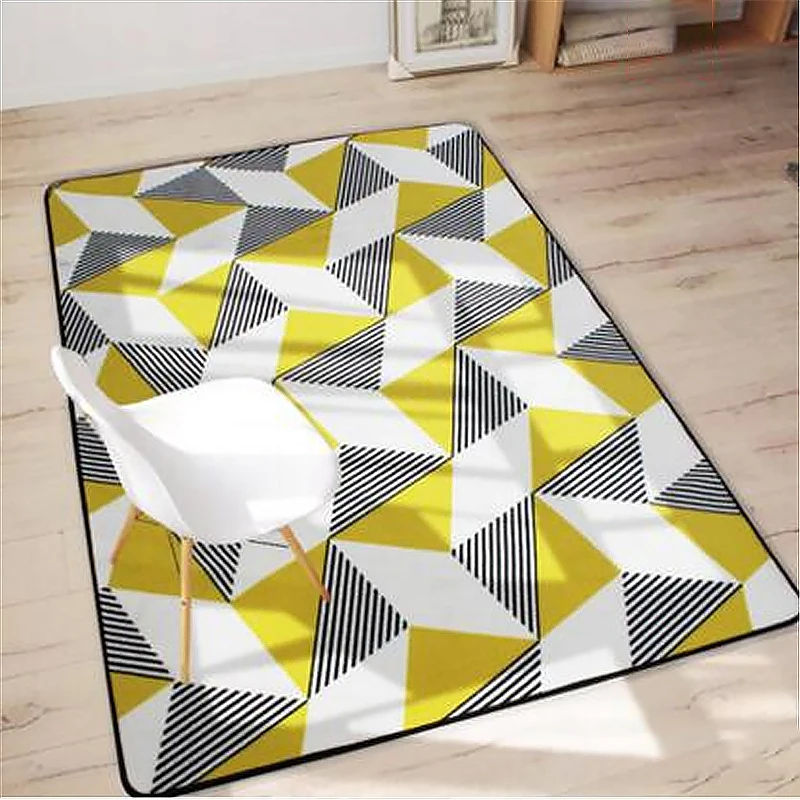 

Hot Sale Nylon Fashion Carpets For Living Room Bedroo Rugs Home Carpet Delicate Soft Large Area Rug Floor Door Mat Nordic Style