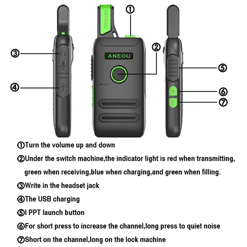 ANEOU C1 Mini Walkie Talkie 5w Uhf Two Way Radio Hf Transceiver Portable Radio Comunicador Ham Radio Amador Kids Radio Woki Toki ANEOU C1 Mini Walkie Talkie 5w Uhf Two Way Radio Hf Transceiver Portable Radio Comunicador Ham Radio Amador Kids Radio Woki Toki