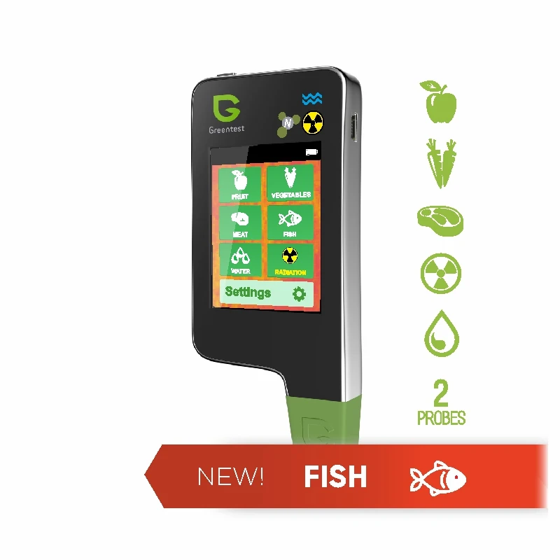 

Greentest ECO-5F 3 in 1 Digital Food Nitrate Tester Concentration Meter Analyzer Fruit/Meat/Fish Water Hardness Radiations Meter