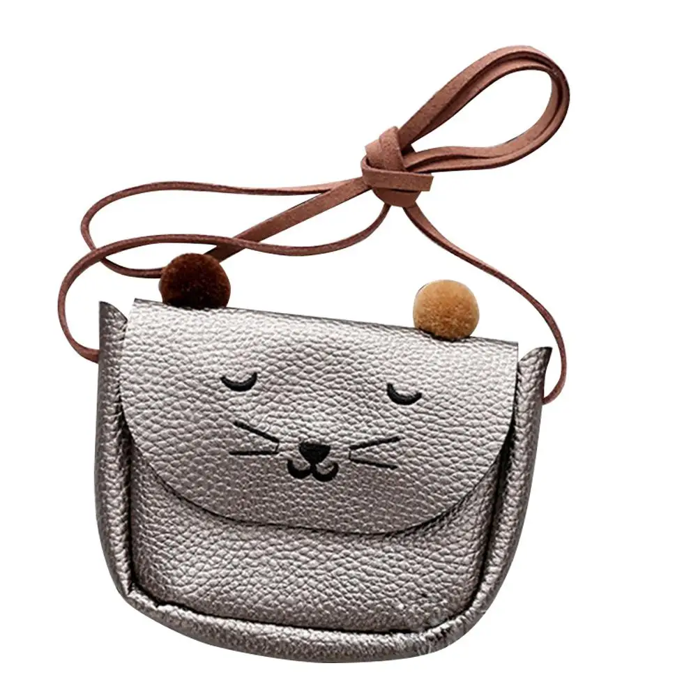 

Yfashion Mini Cute Cat Ear Shoulder Bag Kids All-Match Key Coin Purse Cartoon Lovely Messenger Bag