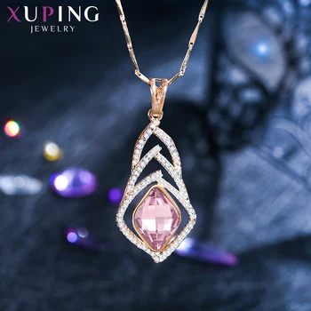 

Xuping Charms Styles Necklace for Women Crystals from Swarovski Multicolor Jewelry Fashion Design Family Party Gifts S160-40475