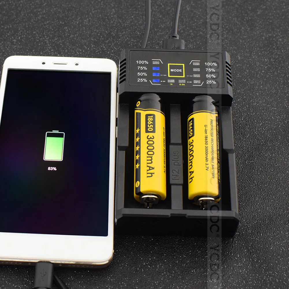 YCDC умное универсальное USB Батарея Зарядное устройство Smart для 26650 18650 18500 18350 16340 14500 10440 литиевая аккумуляторная батарея 3,7 V