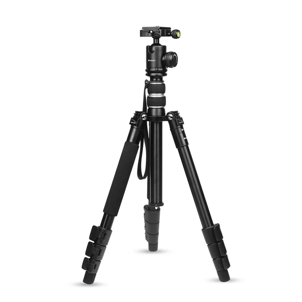 

SHOOT XTGP438 Aluminum Alloy 4-Sections Camera Tripod for DSLR Stand With Ball Head 10kg Max Load 1.4 Max Height
