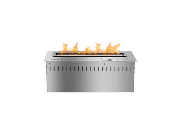 

18 inch silver stainless steel intelligent ethanol home depot chimenea