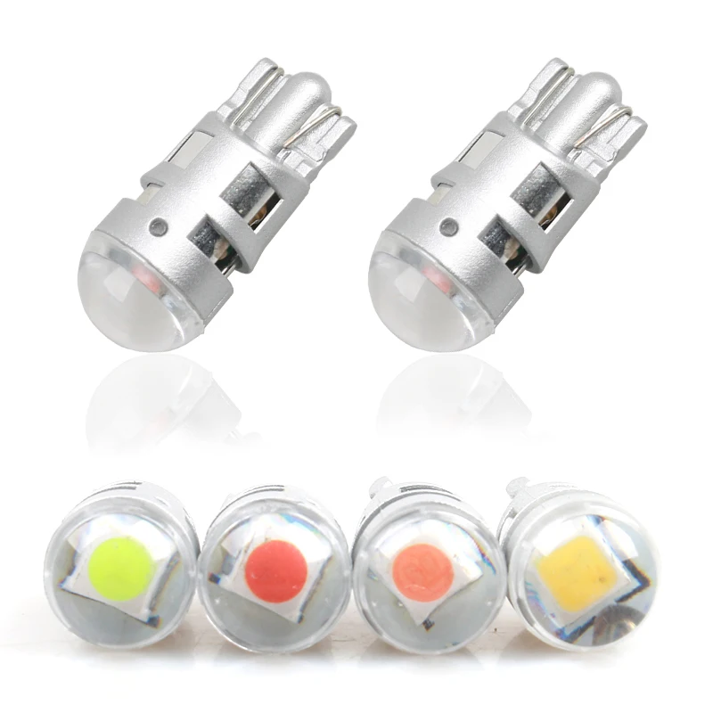 

2x W5W LED T10 3030 1 SMD Car lamps 168 194 Turn Signal License Plate Light Trunk Lamp Clearance Lights Reading lamp 12V White