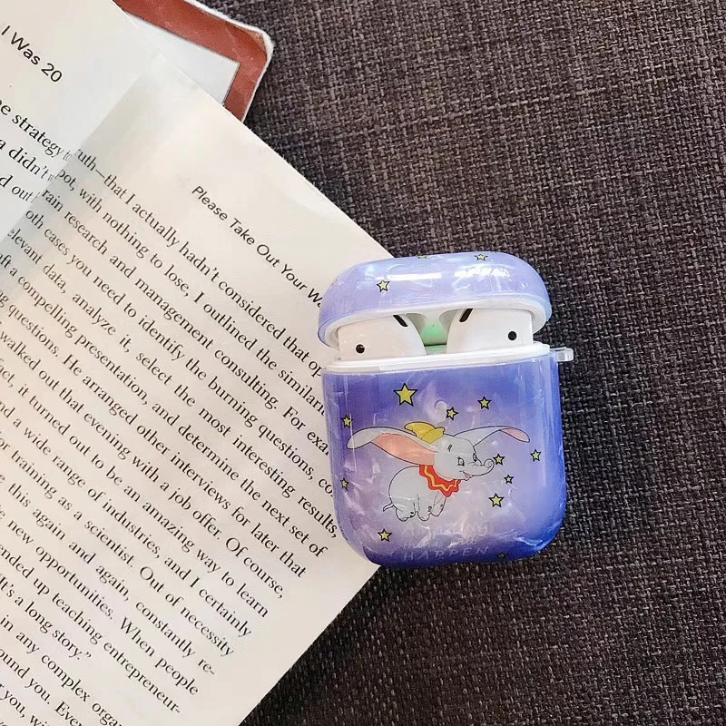 Модный милый чехол с бриллиантами для Apple AirPods 2 чехла мягкий силиконовый Bluetooth
