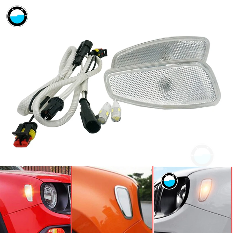 

For Jeep Renegade 2014-2016 Side Reflection Turn Signal Light For Jeep Renegade Front Turn Side Signals Light Cover