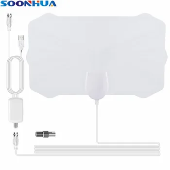 

SOONHUA 60 Mile Range Indoor TV Antenna With 4K HD Digital Signal Receiver Amplifier 1080P HDTV Surf Fox Antena DVB-T/T2 Aerial