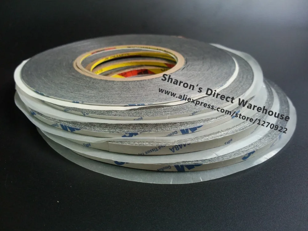 삼성/HTC/iphone/ipad 전화 태블릿 카메라 터치 스크린 LCD 유리 1mm  25mm 용 기존 3M 9448AB 검정색 양면 접착 테이프