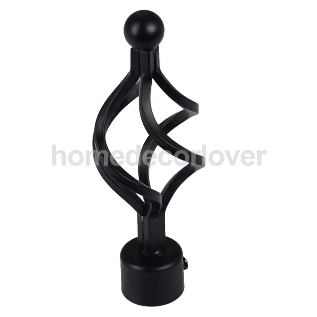 1 Piece Retro Curtain Pole Rod Finials Ends Heads 28mm