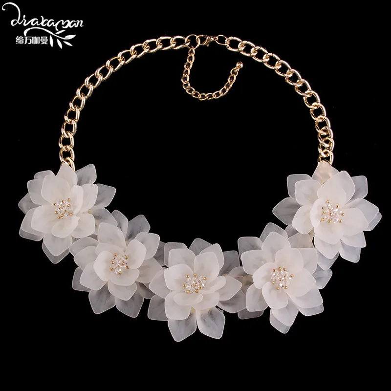 Prix pour Dvacaman marque 2017 za fleur déclaration collier femmes pas cher boho maxi pendentif collier choker collier bijoux de noël cadeau c16 Prix pour Dvacaman marque 2017 za fleur déclaration collier femmes pas cher boho maxi pendentif collier choker collier bijoux de noël cadeau c16