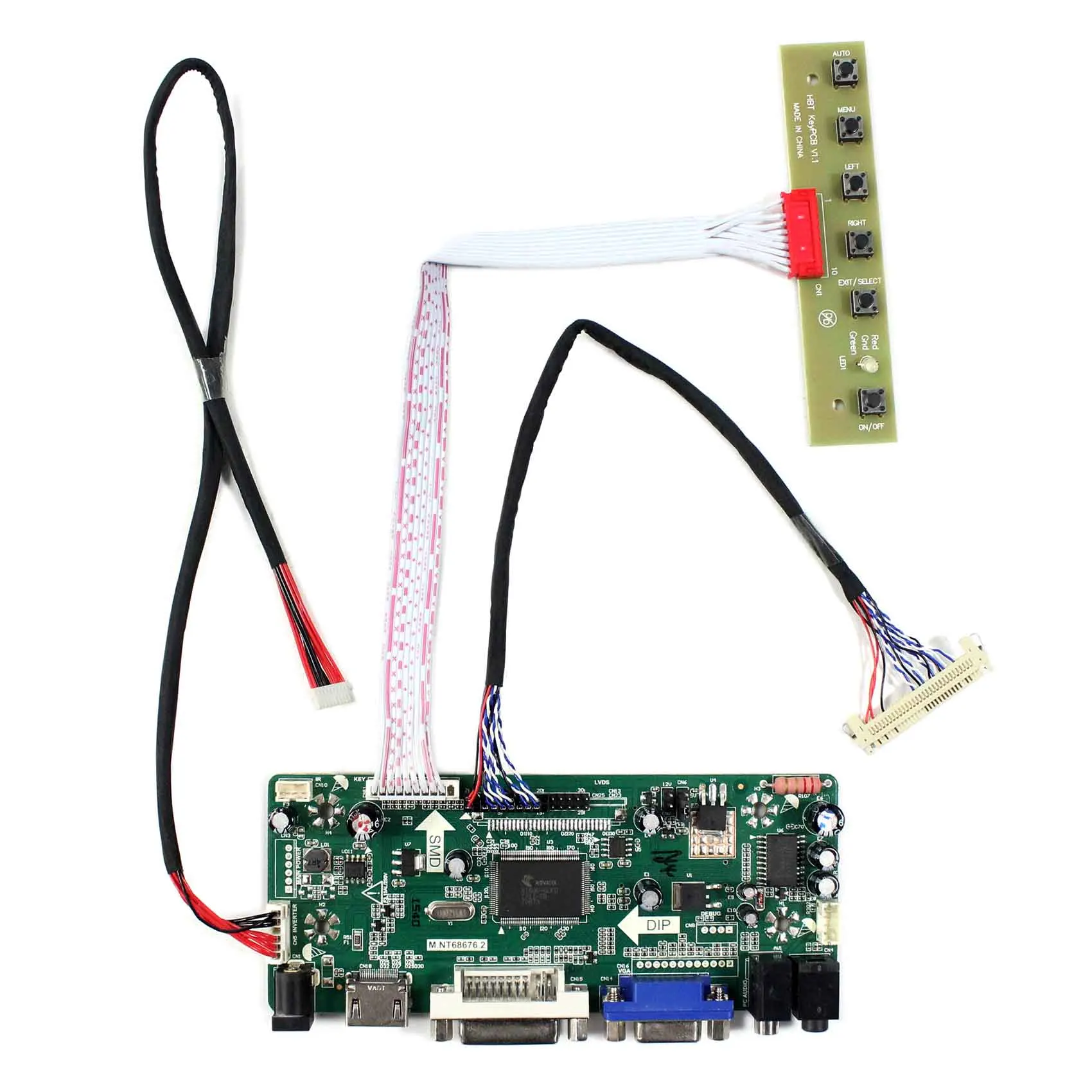 

HDMI DVI VGA AUDIO LCD Controller Board For 10.4inch G104X1-L04 / G104X1-L03 1024x768 LCD Panel