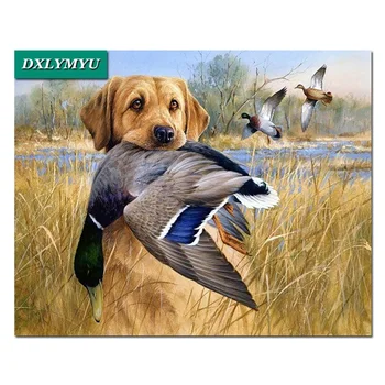 

New 5D Diy Diamond Painting Hunting dog Cross Stitch full square Rhinestone diamond Embroidery Patchwork diamond mosaic