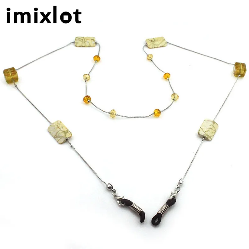 IMIXLOT Высокое качество аметист очки для очков очки для чтения цепочка для очков держатель шнура шейный ремень веревка